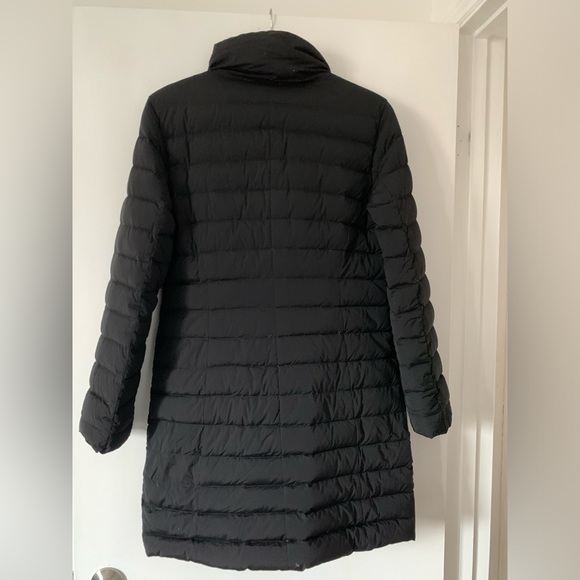 Black light coat with asymmetrical front zipper - Picture 2 of 4